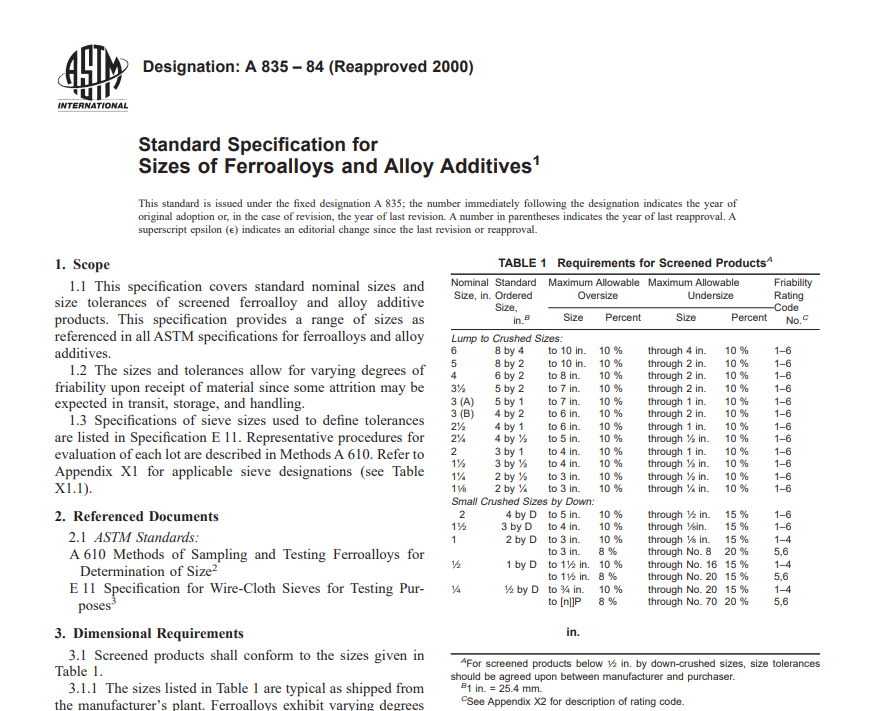 Astm A 835 – 84 (Reapproved 2000) pdf free download