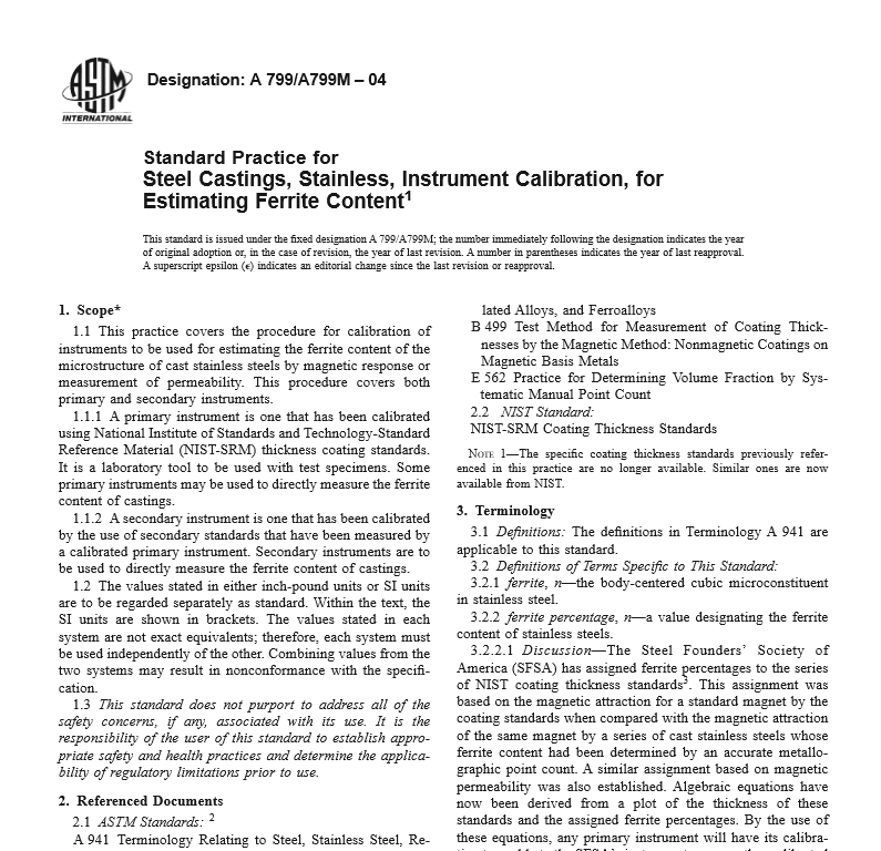 Astm A 799/A799M – 04 pdf free downlaod