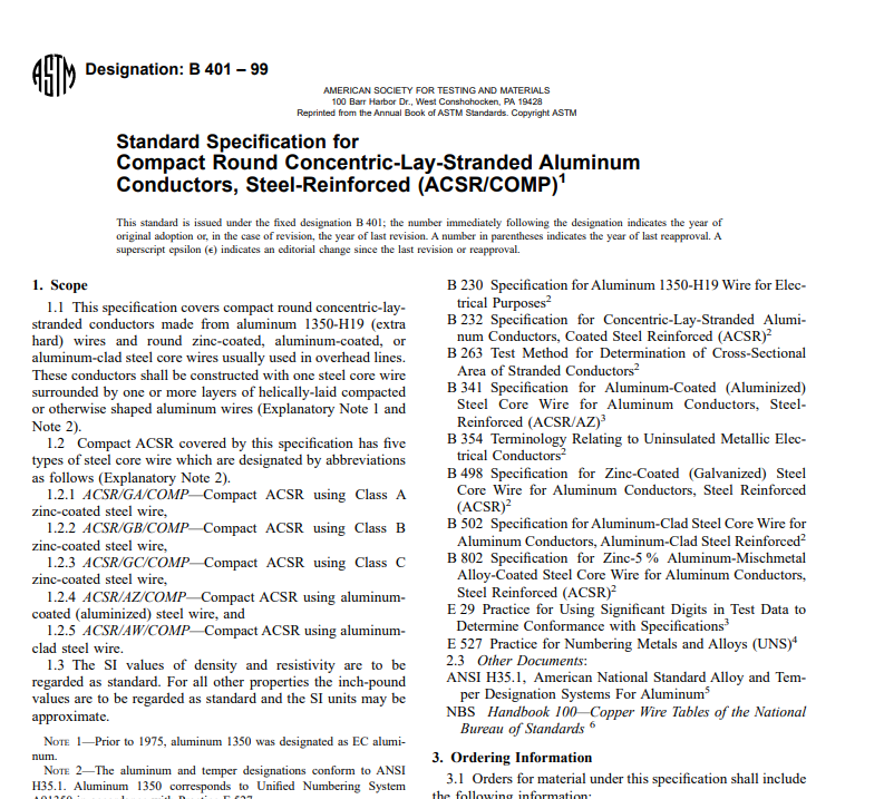 Astm B 401 – 99 pdf free download