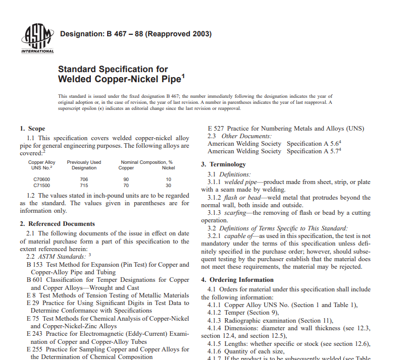 Astm B 467 – 88 (Reapproved 2003) pdf free download