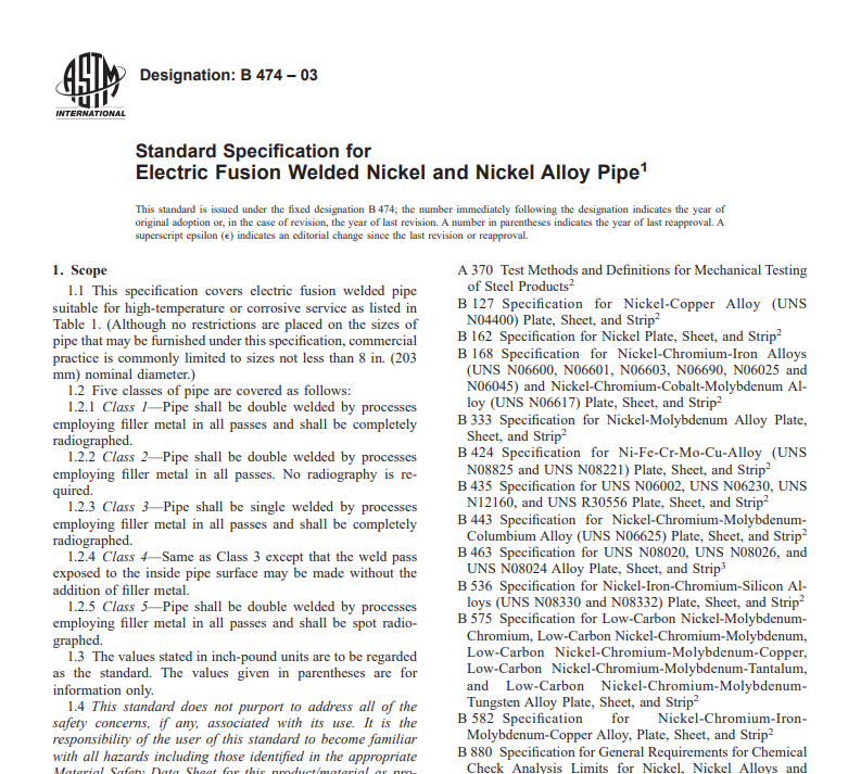 Astm B 474 – 03 pdf free download