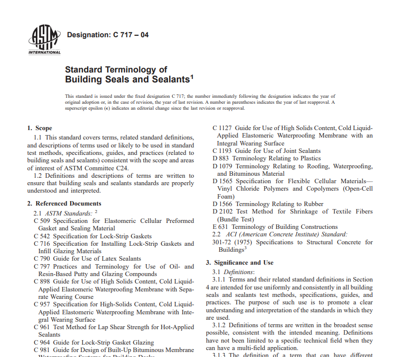 Astm C 717 – 04 pdf free download