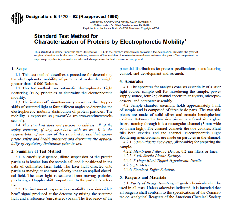 Astm E 1470 – 92 (Reapproved 1998) pdf free download