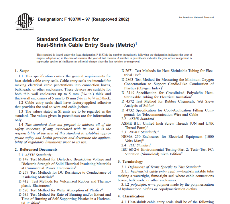 Astm F 1837M – 97 (Reapproved 2002) pdf free download