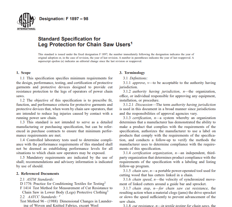 Astm F 1897 – 98 pdf free download