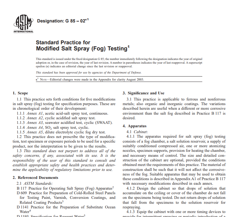 Astm G 85 – 02 pdf free download